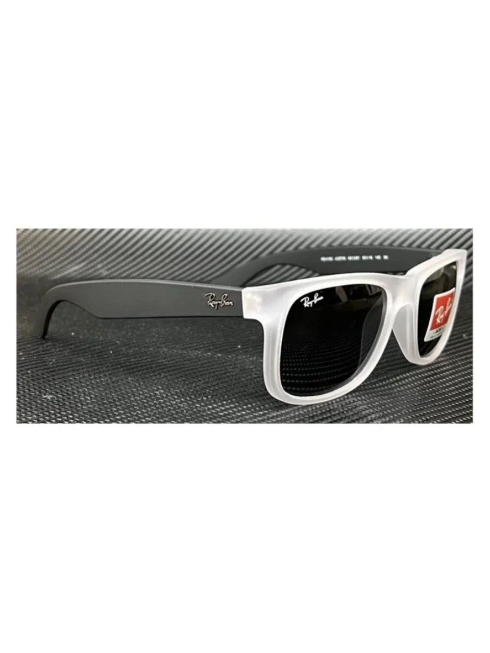 New Ray-Ban Men Transparent Rubber Sunglasses 50-16-145